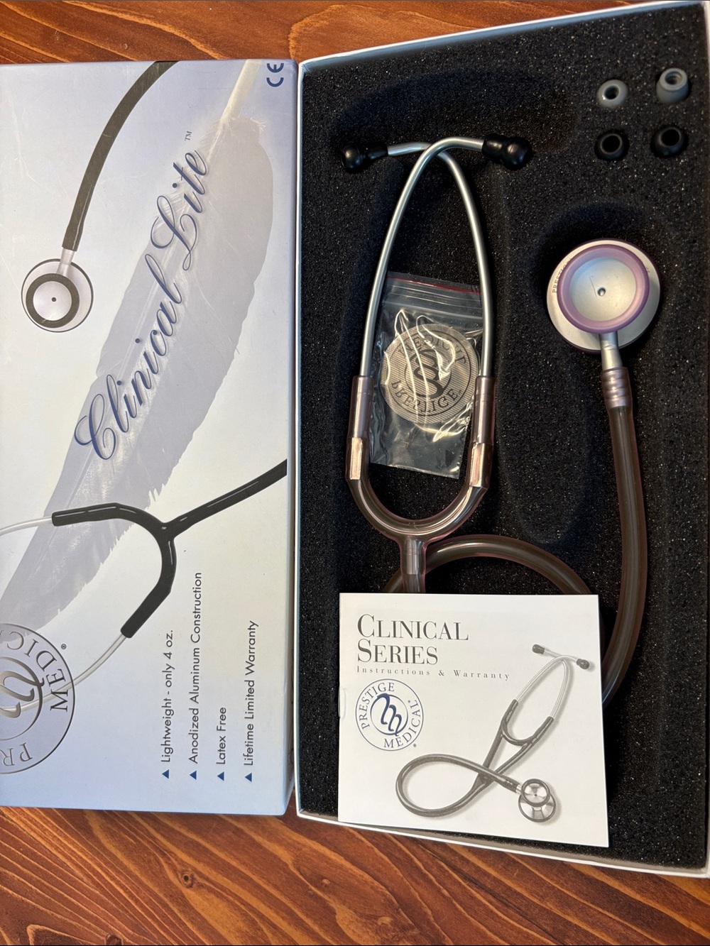 Clinical Series Stethoscope - Brown/Purple by Prestige Medical